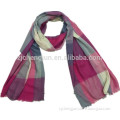 NEWEST!WOMEN'S fashion 100%Acrylic multi colors checked scarves hijab
